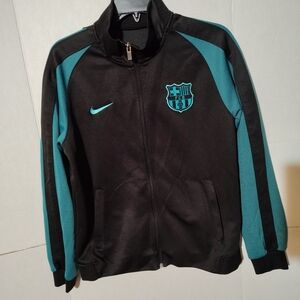 Nike Black and Teal Jacket -B